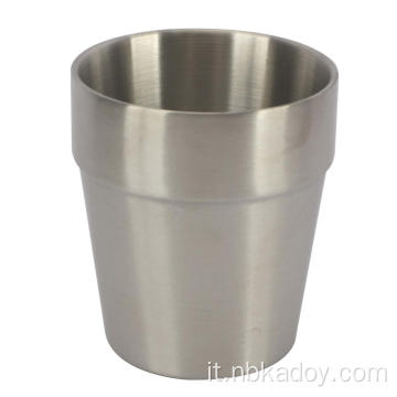 Tazza anti-strato a doppio strato in acciaio inossidabile da 260 ml